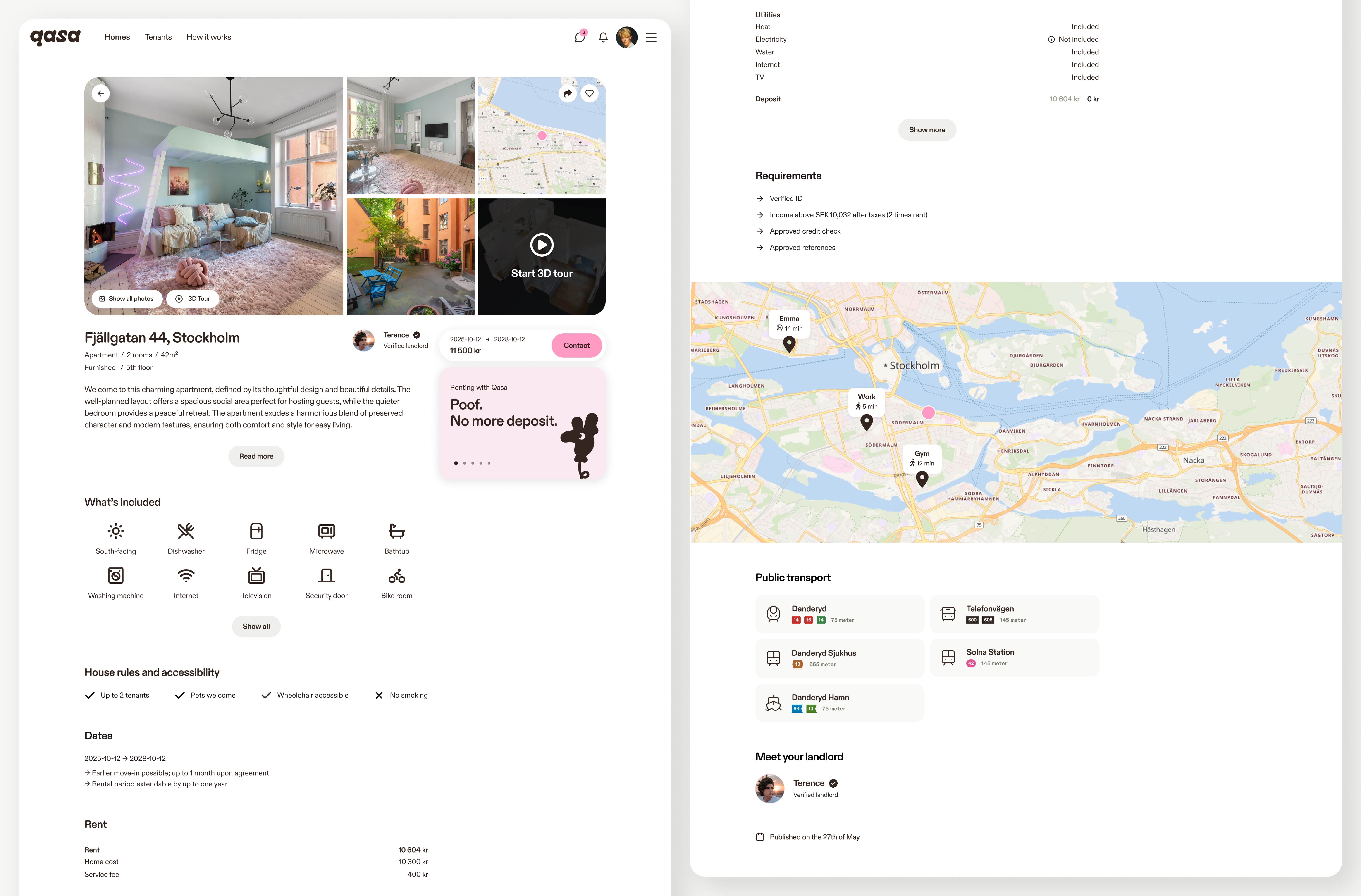 The home page on desktop.